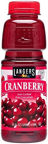 Langers Cranberry Juice Cocktail 16 oz (Pack of 6)