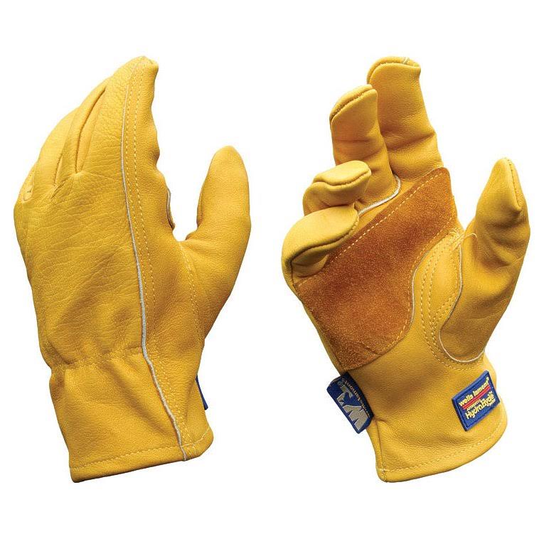 Wells Lamont Men's Gold Hydrahyde Grain Cowhide Gloves