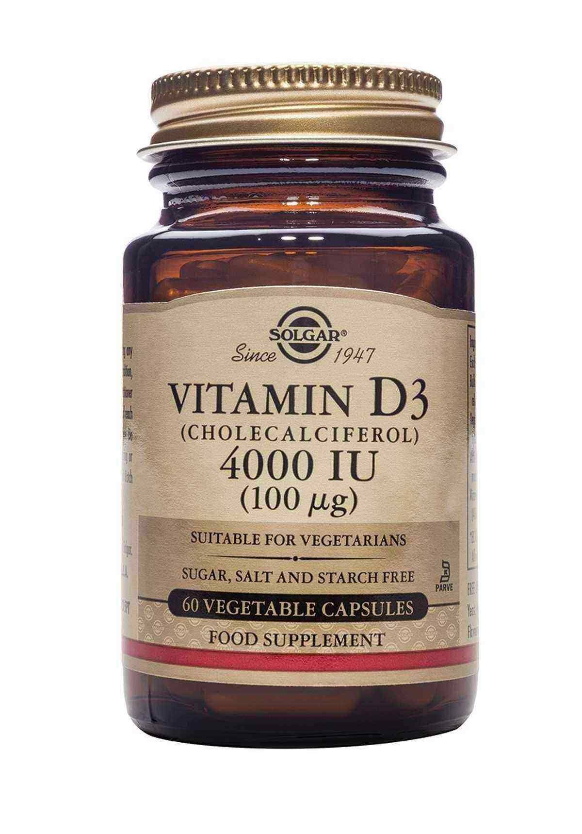 Solgar Vitamin D3 Food Supplement - 120 Capsules