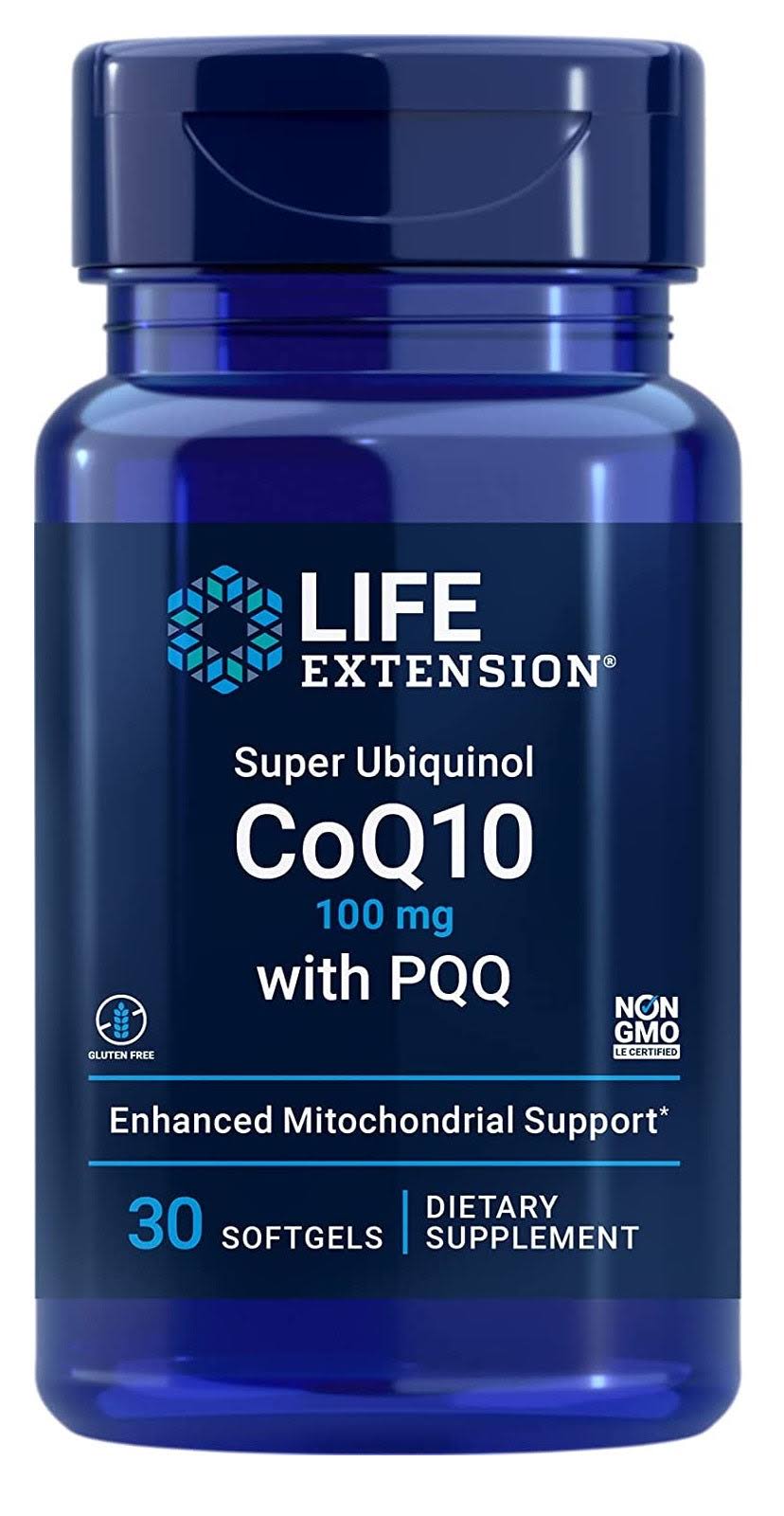 Life Extension Super Ubiquniol CoQ10 with BioPQQ, 100 mg, Softgels - 30 count