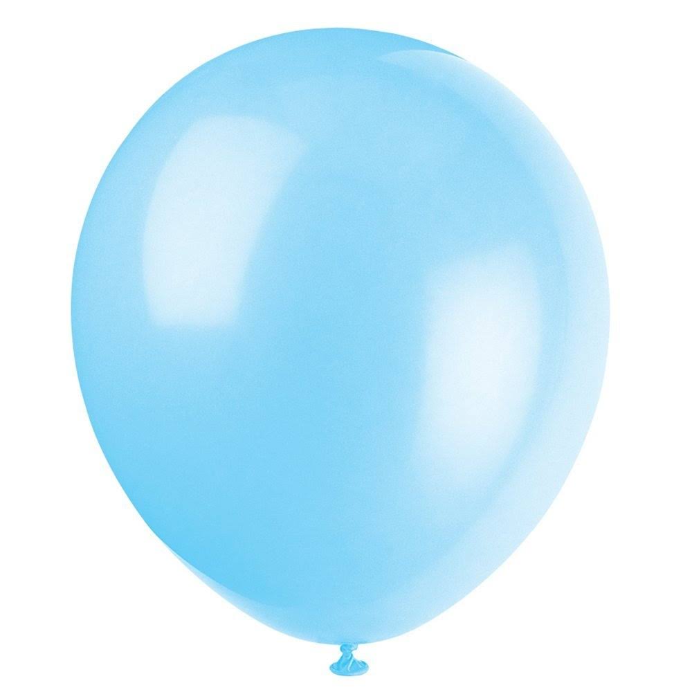 Unique Industries Latex Balloons - 20ct, 9", Baby Blue