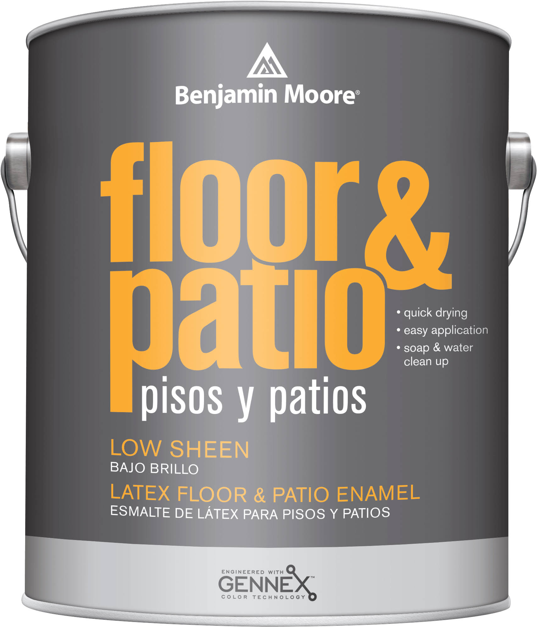Benjamin Moore Floor & Patio Low Sheen Enamel RM Deck Gray Gallon