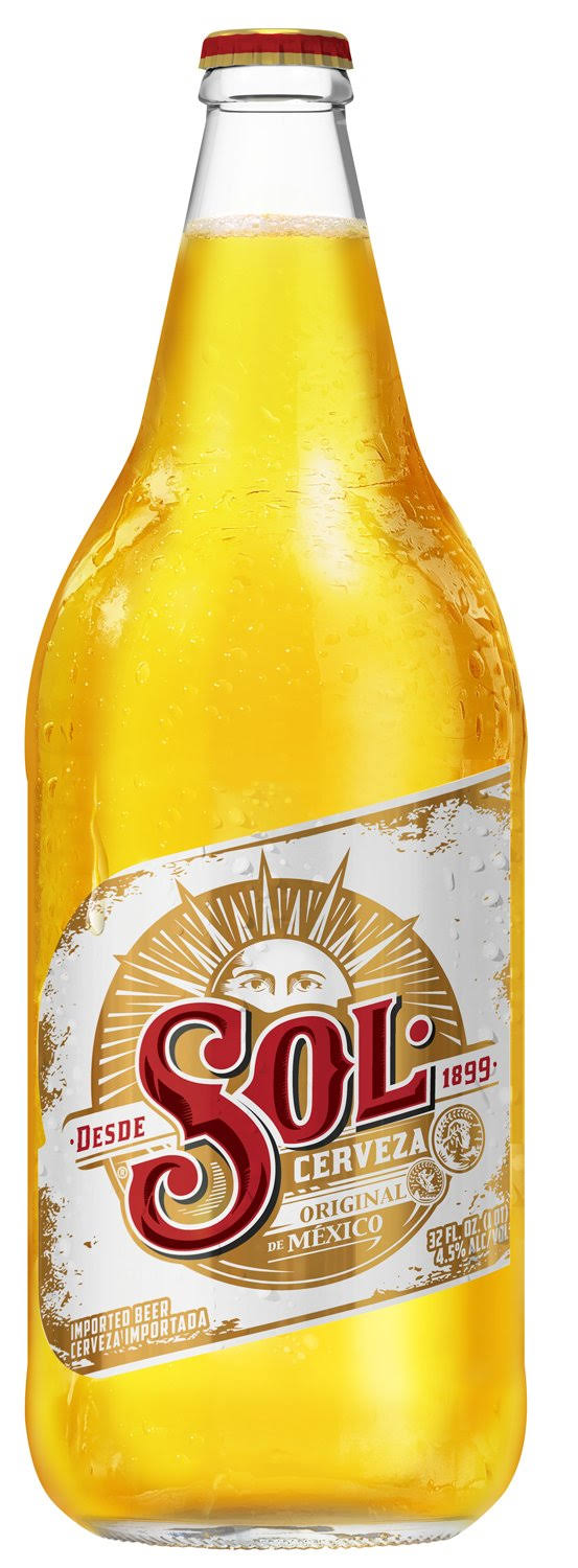 Cerveza Sol Imported Beer - 32oz