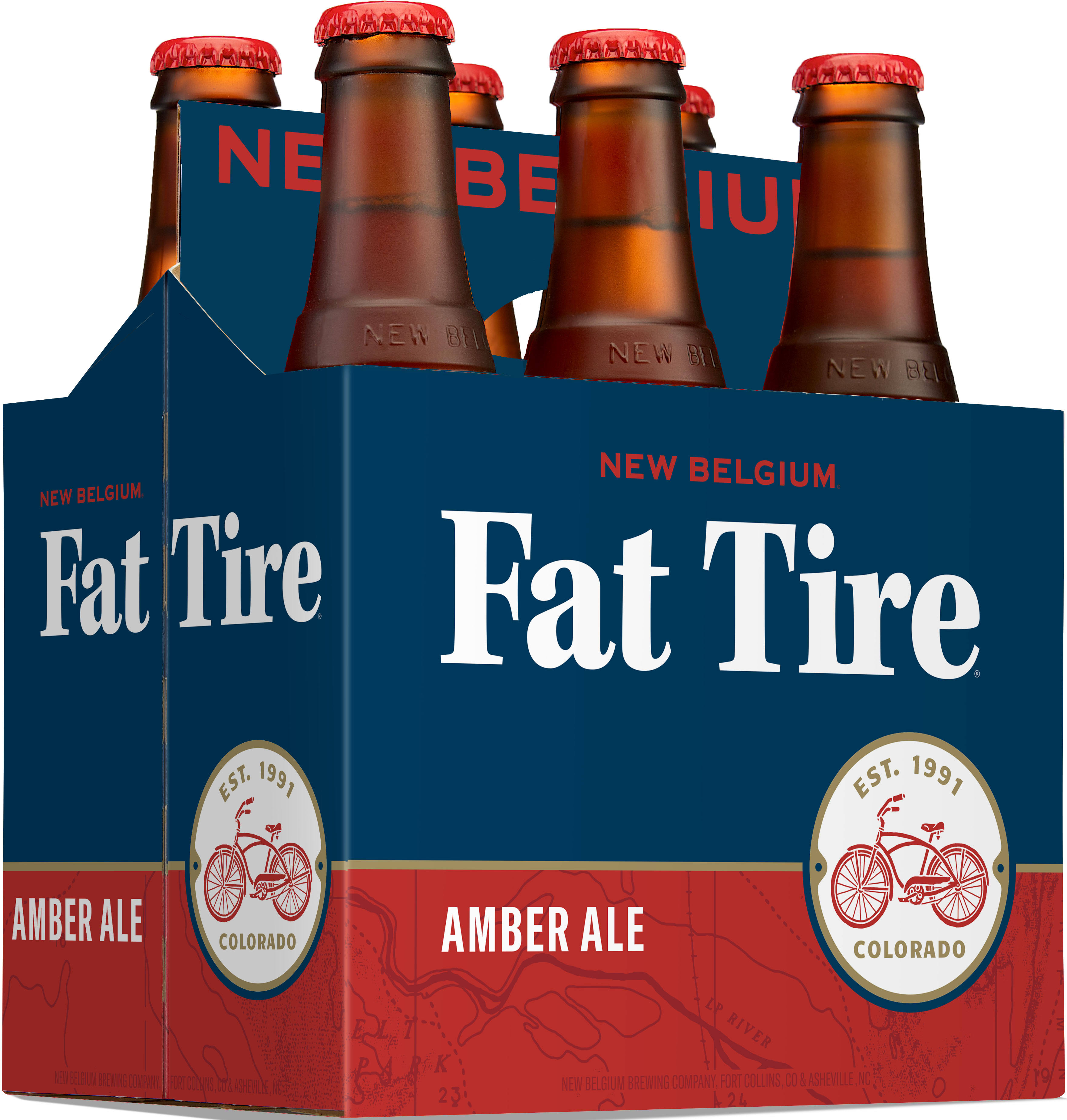 New Belgium Brewing Fat Tire Belgian Style Ale - 12oz, 6 Pack