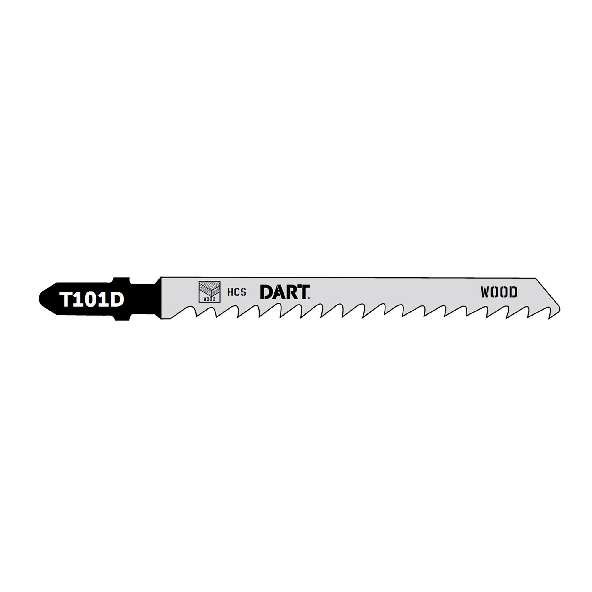Dart T101D Wood Cutting Jigsaw Blade - Pack of 5
