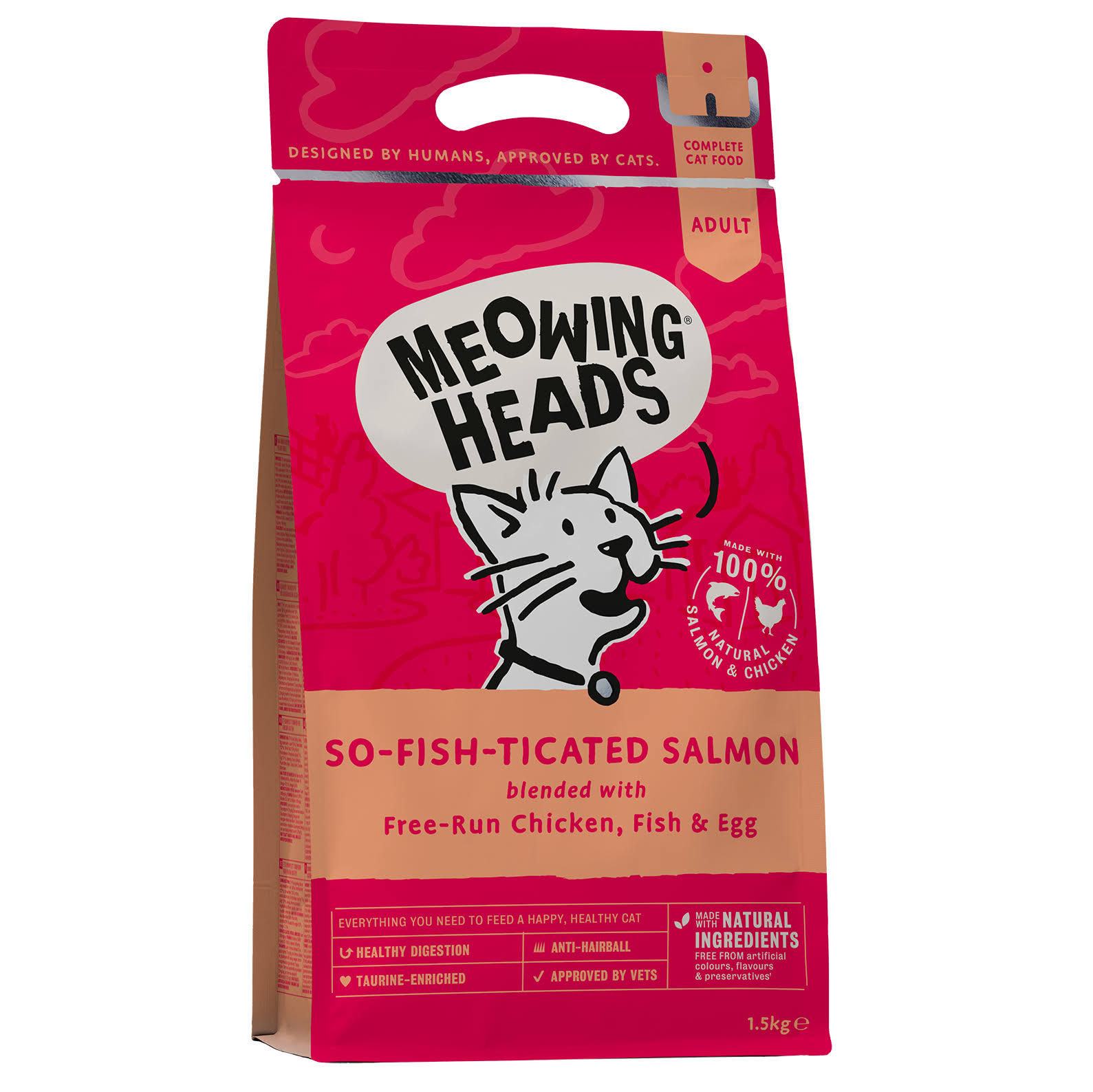 Meowing Heads So-Fish-Ticated Salmon 1.5kg