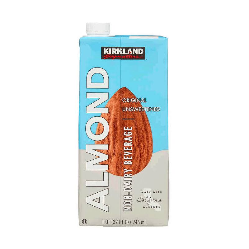 Kirkland Signature Almond Milk, 1 qt, 12-Count
