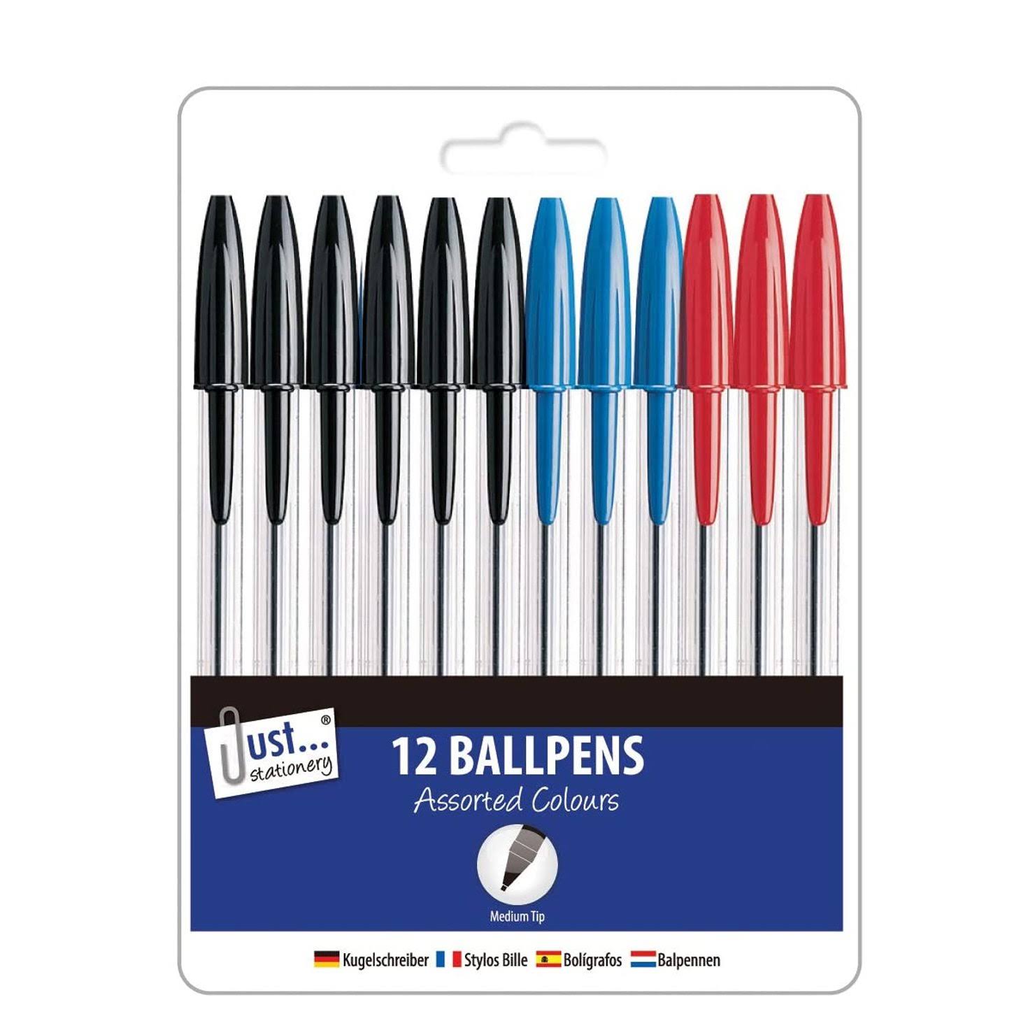 Ballpoint Pens, Pack 12