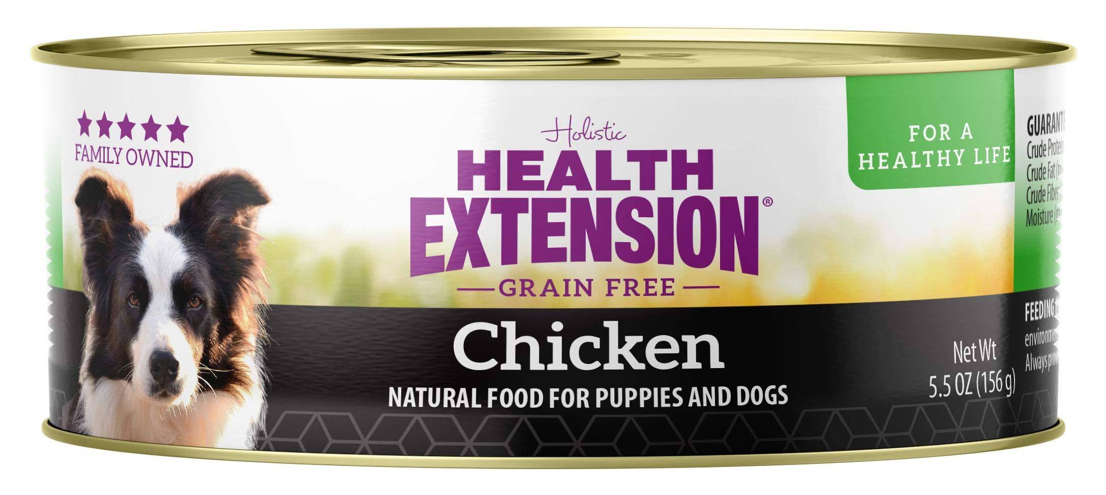 Health Extension Grain Free 95% Chicken Canned Wet Dog Food - 24 5.5 oz Cans