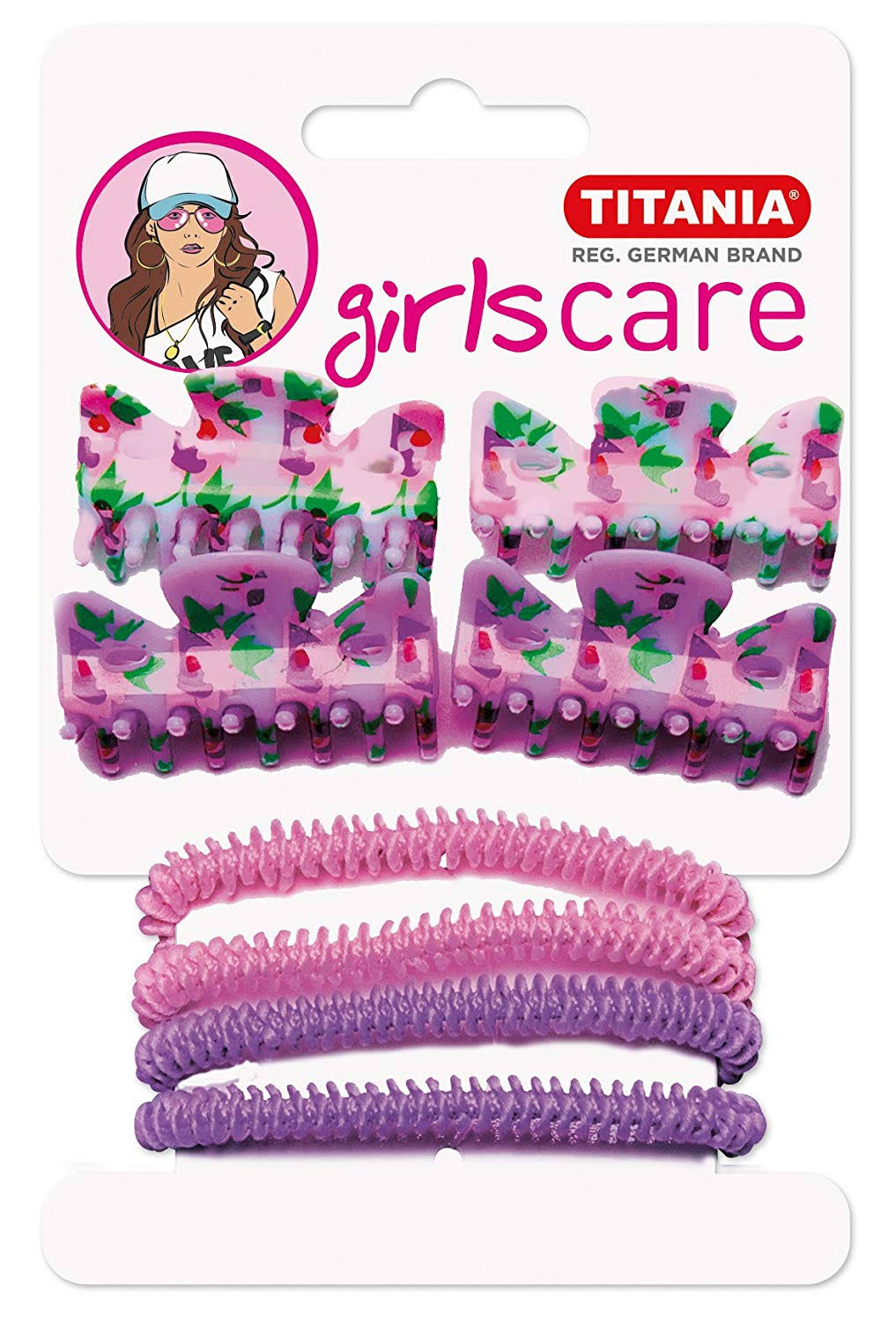 Titania Hair Clips/Hair Bands – Pink/Purple Pack of 1 x 1 oz (28 g)