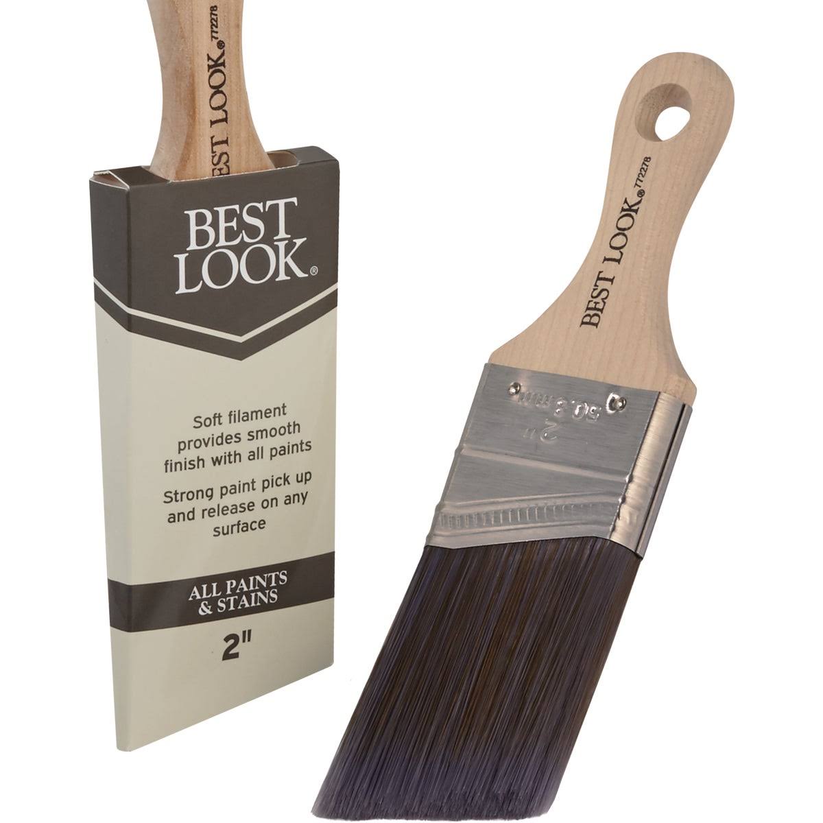 Best Look 2 In. Angle Sash Short Handle Paint Brush 772278