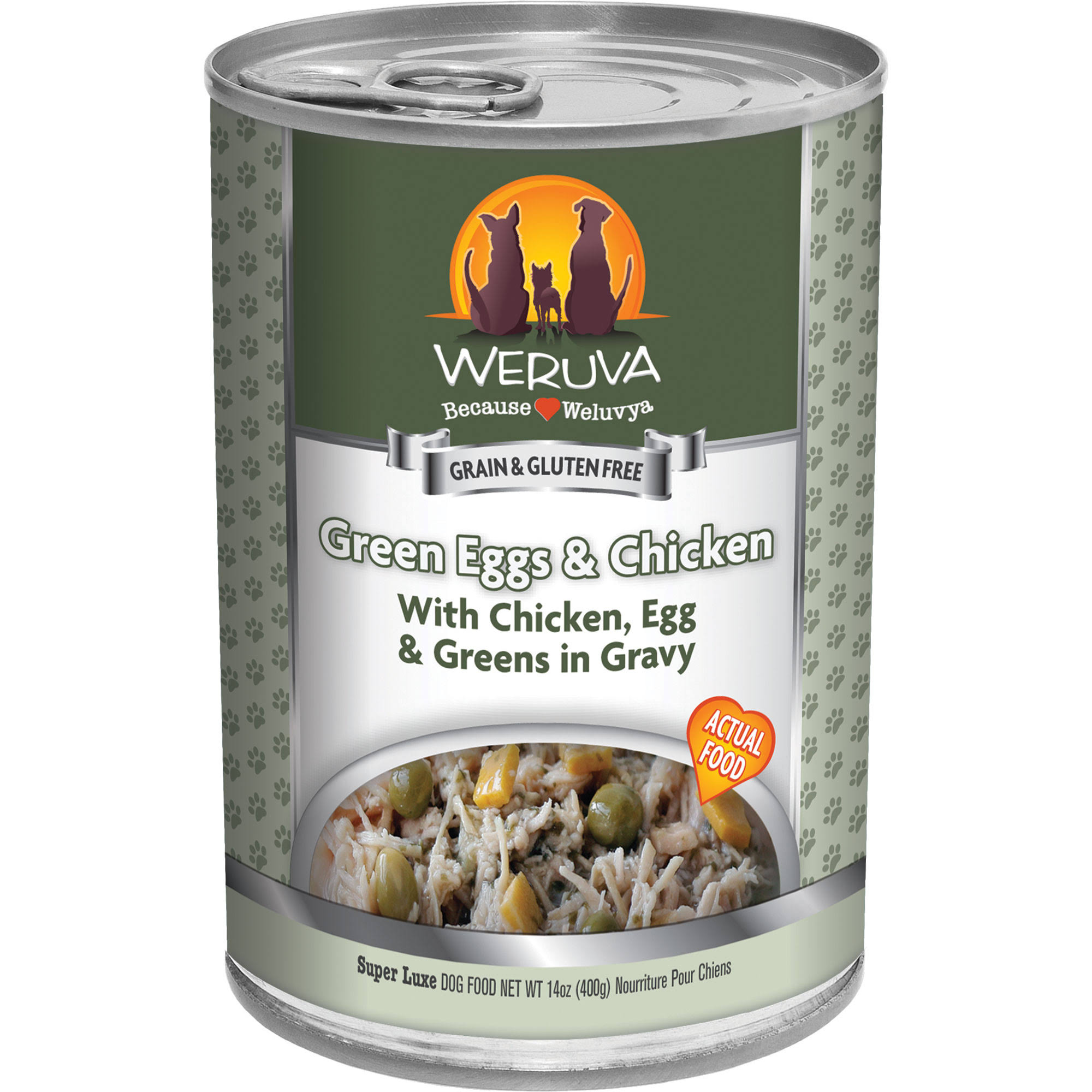 Weruva Canned Dog Food - Grain Free, Green Eggs and Chicken, Adult
