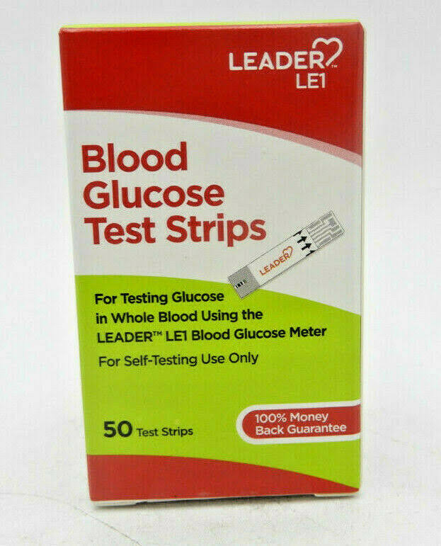 Leader LE1 Blood Glucose Test Strips 50ct