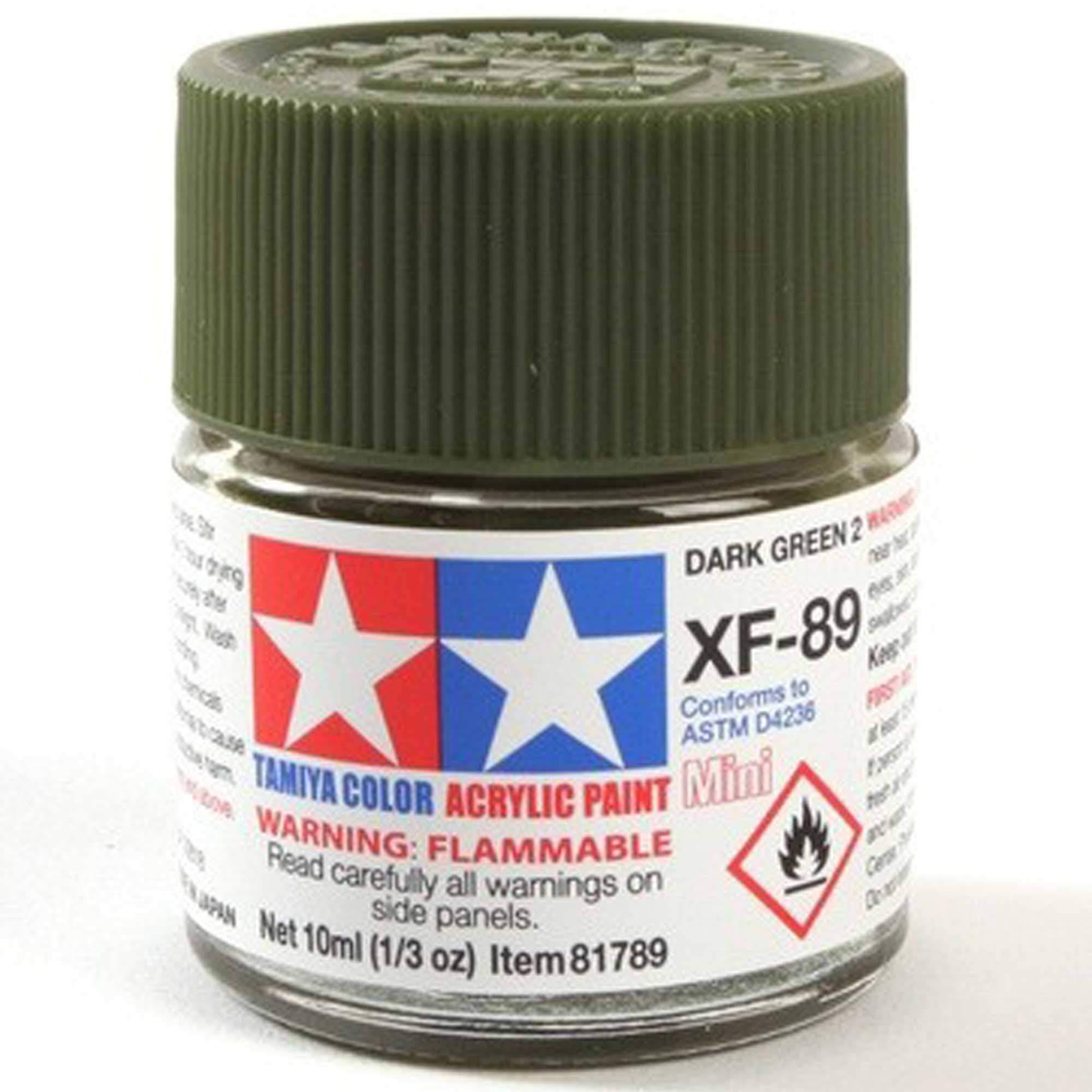Tamiya Acrylic Mini XF-89 Dark Green 2 (10ml)