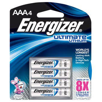 Energizer Ultimate Lithium AAA Lithium Batteries - 4pk