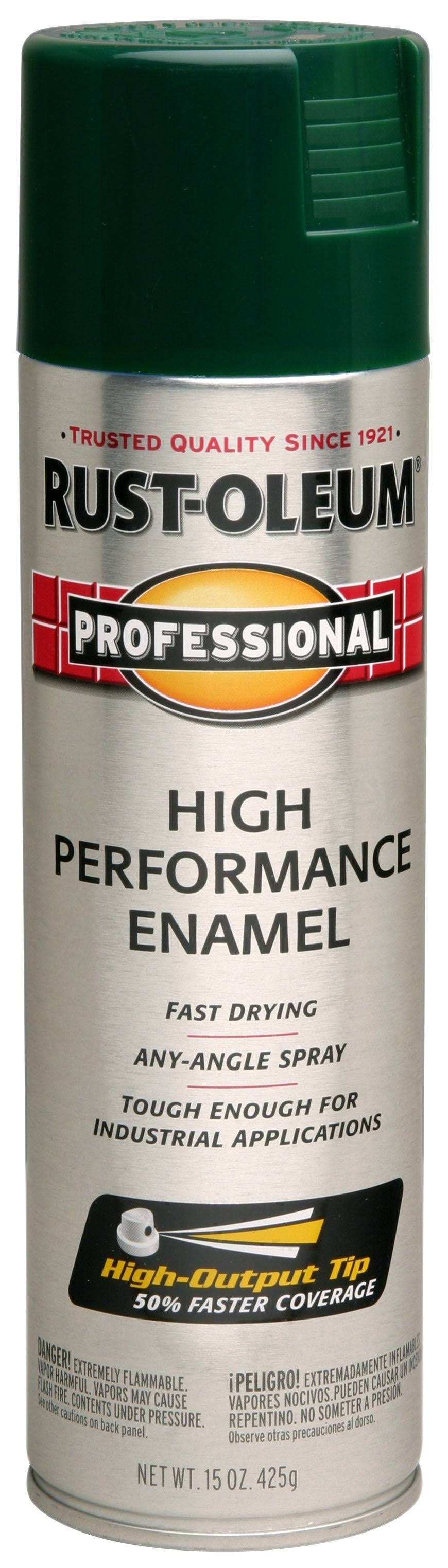 Rustoleum Professional High Performance Enamel Spray - Dark Green, 15oz