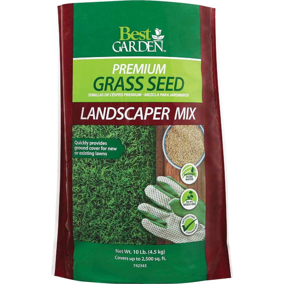 Best Garden 10 Lb. 1500 Sq. Ft. Coverage Sun to Partial Shade Grass Seed 71104