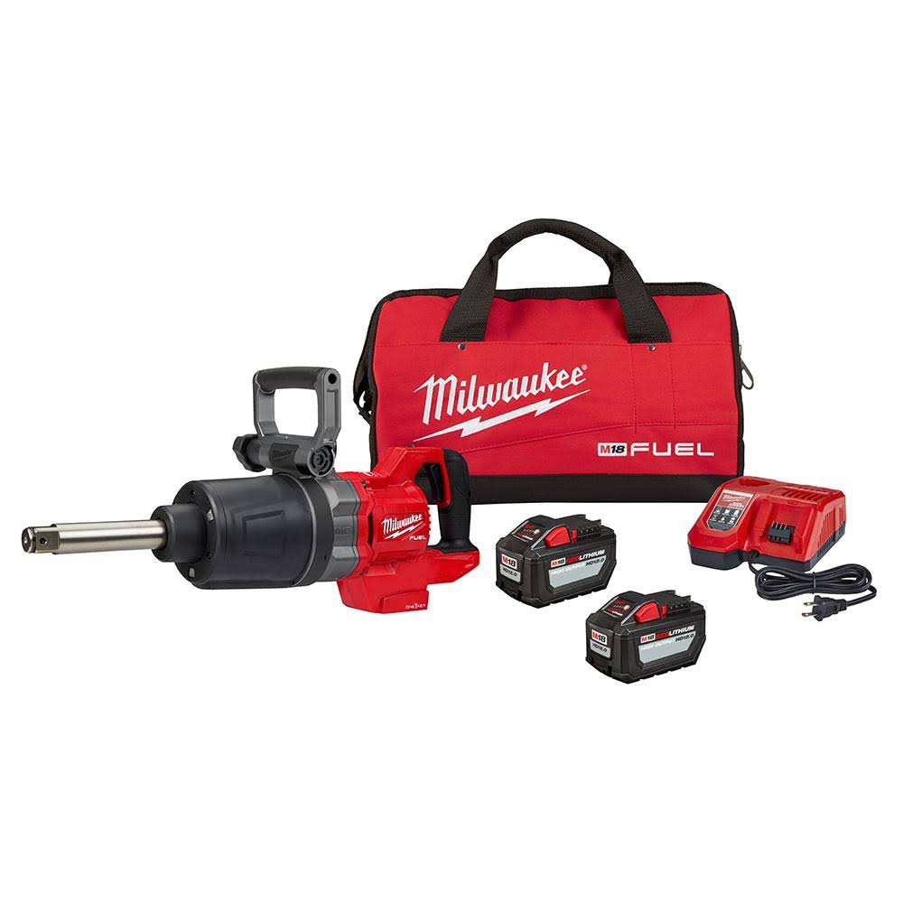 Milwaukee 2869-22HD, M18 FUEL 1" D-Handle High Torque Impact Wrench w/Ext. Anvil ONE-KEY Kit