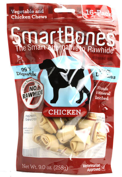 SmartBones Mini Dog Chews - Chicken, 16 pk