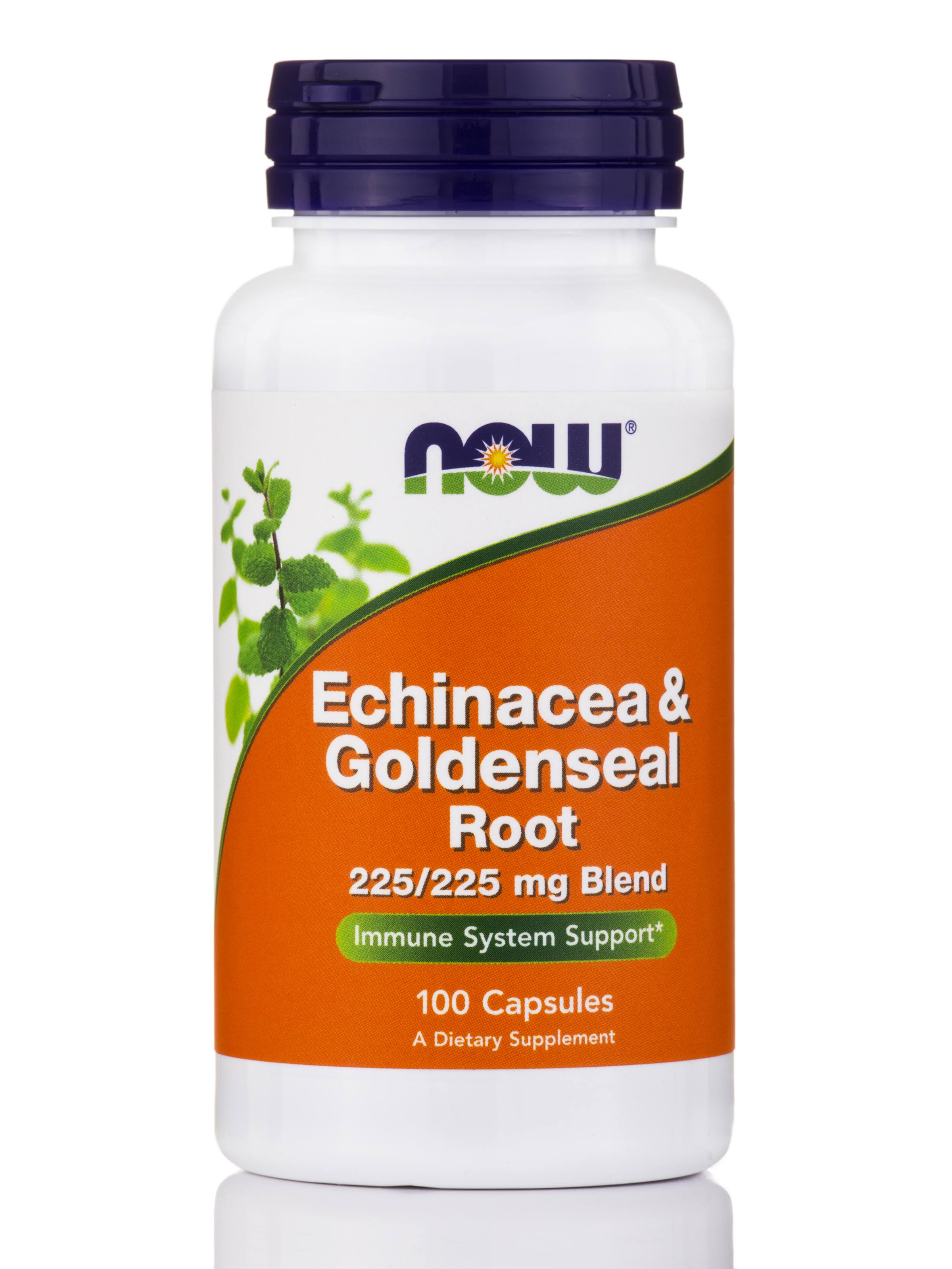 NOW Foods Echinacea & Goldenseal Root 100 Capsules