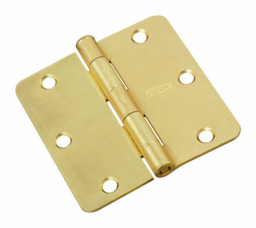 National Hardware 830229 Door Hinge - Satin Brass, 3"
