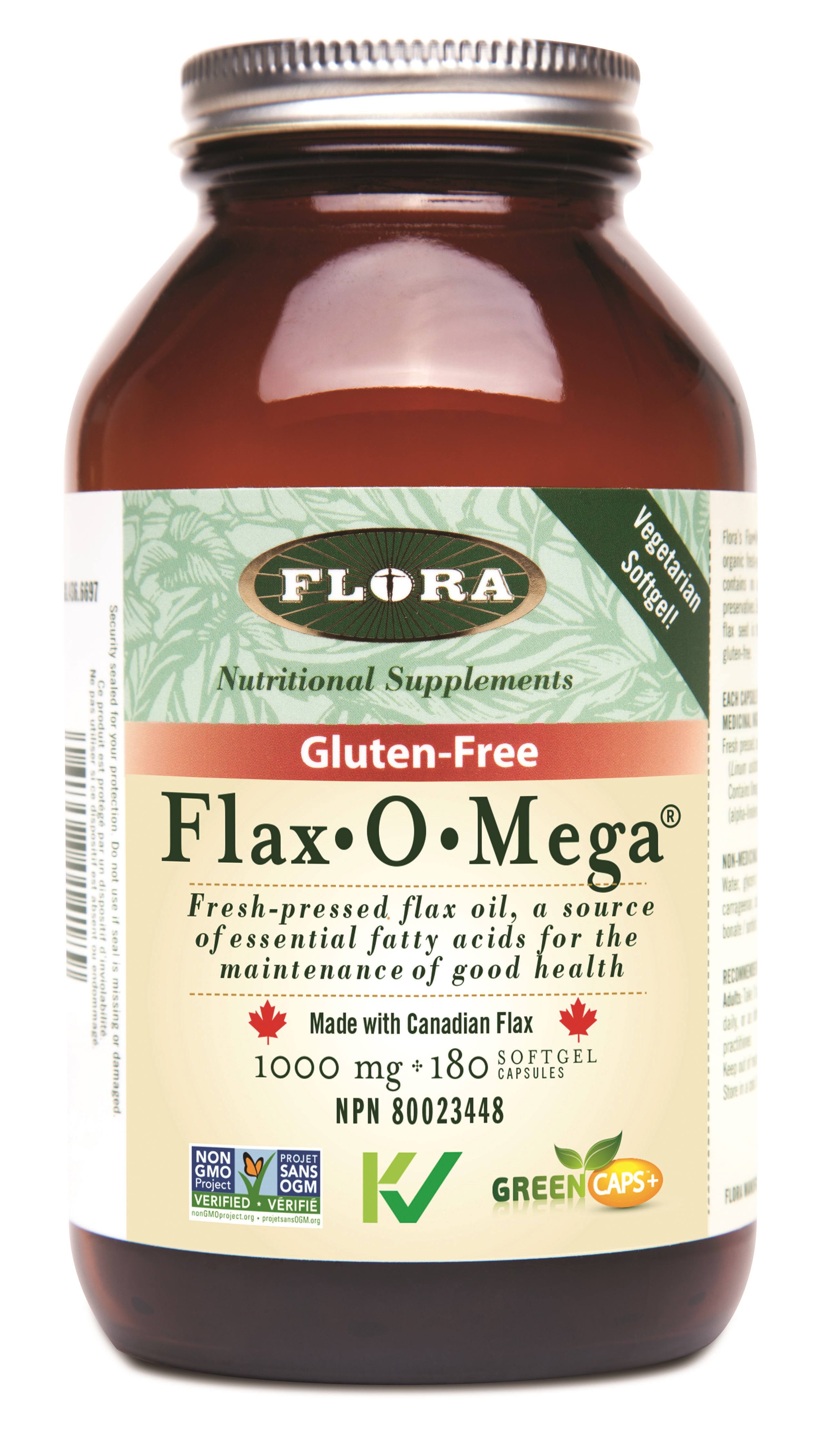 Flora Flax-O-Mega 180 Softgels