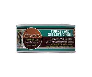 Dave's Natural Healthy Cat Food - Turkey & Giblets Dinner