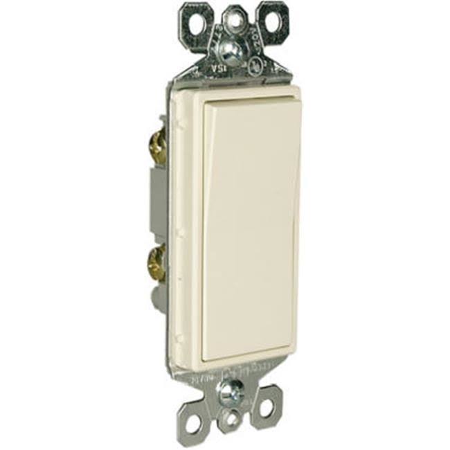 Pass and Seymour Lighted Single Pole Decorator Light Switch - 15 Amp, 120V