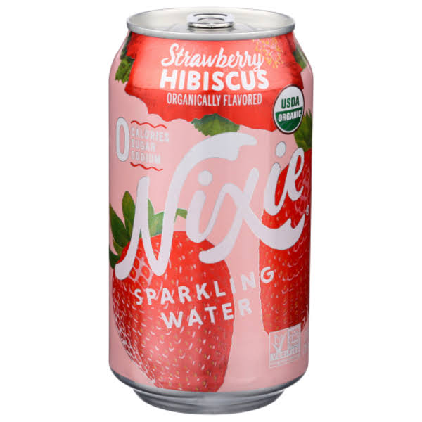 Nixie Strawberry Hibiscus Sparkling Water - 12 Ounces - Whole Foods Co-op - Hillside - Delivered by Mercato
