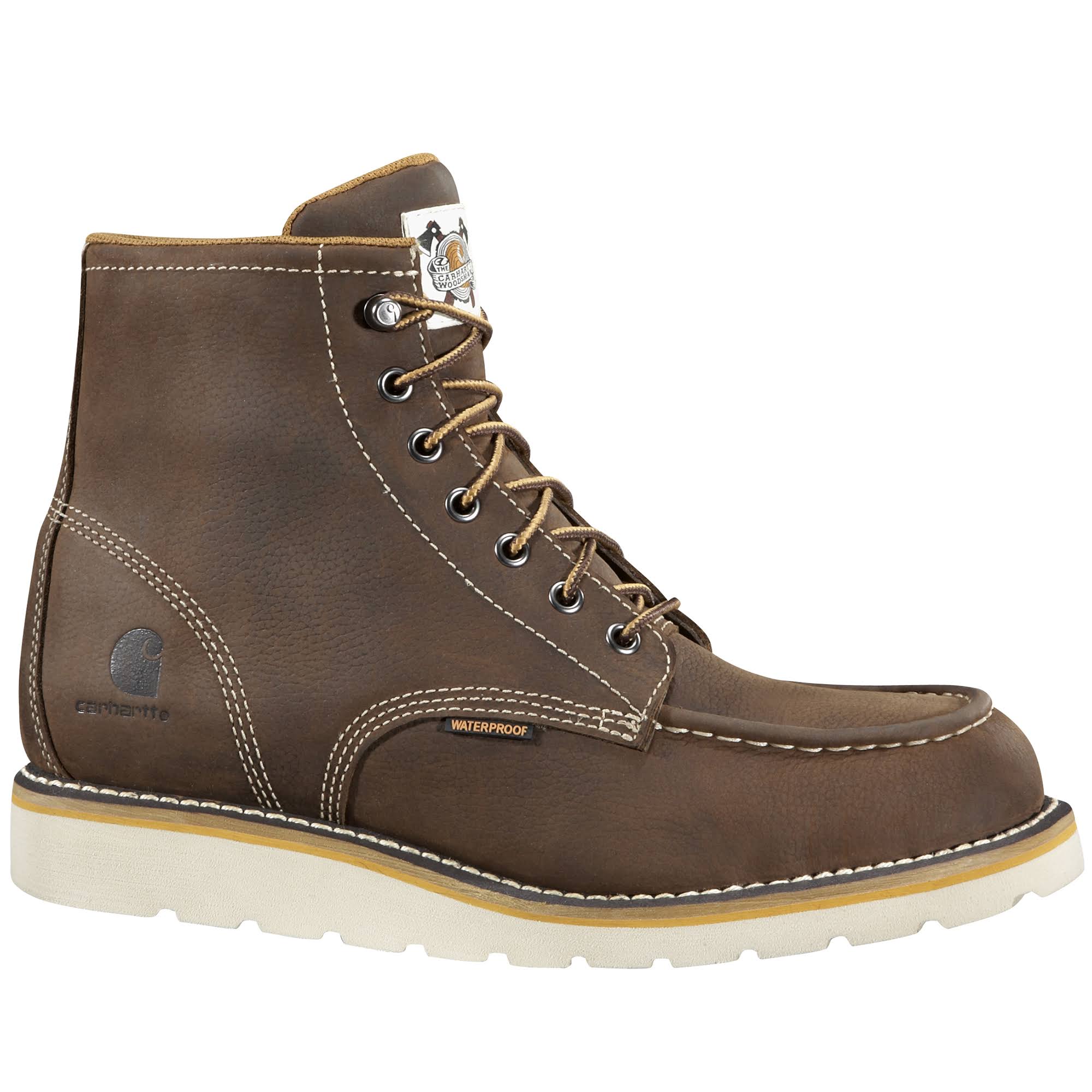 The Carhartt Men's Moc Toe Wedge Work Boots - Brown