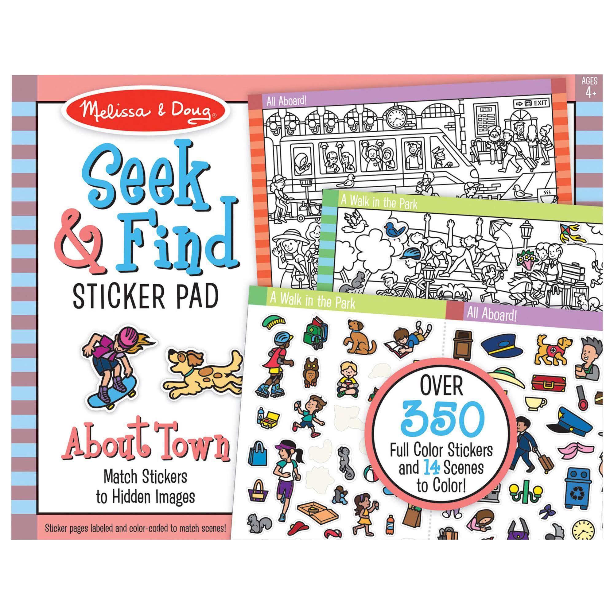 Melissa & Doug - Seek & Find Sticker Pad Around Town