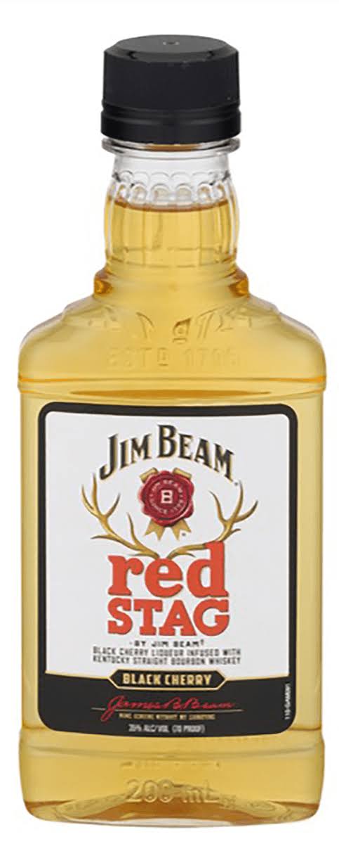 Jim Beam Red Stag Black Cherry Bourbon Whiskey - 200.0 ml