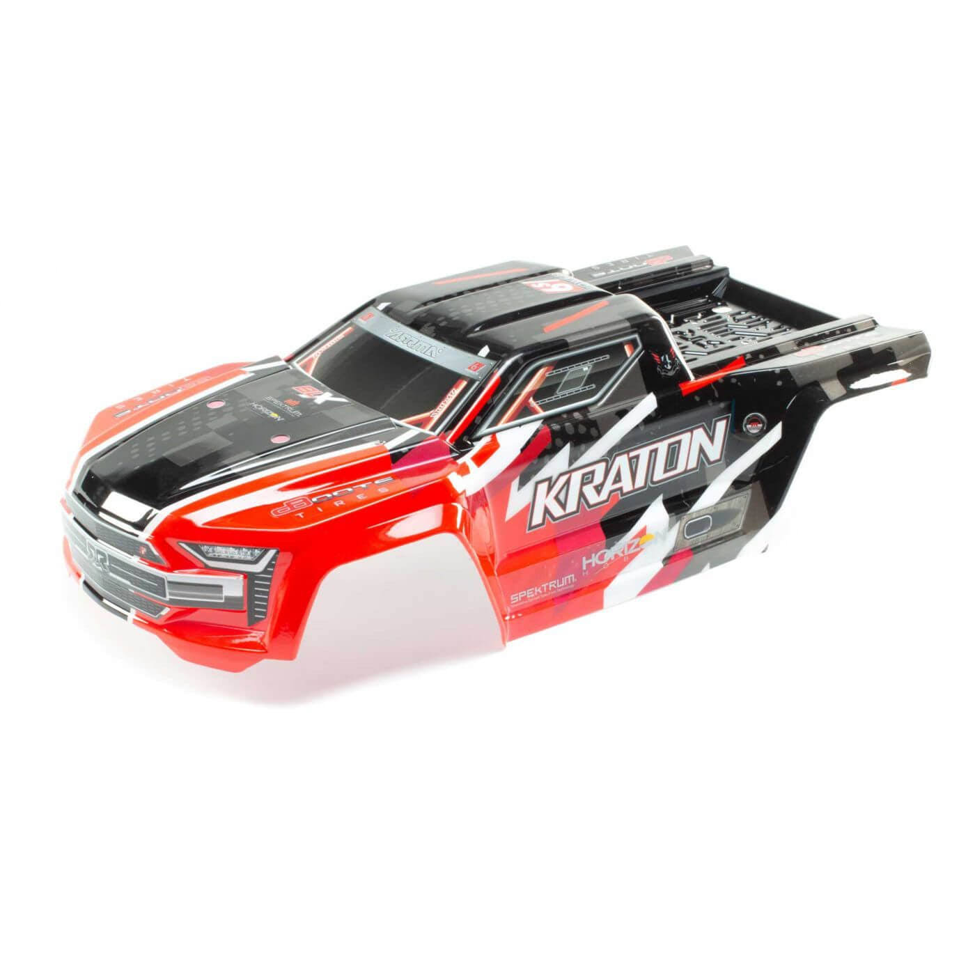 Arrma Kraton 6s BLX Painted Decaled Trimmed Body (Red) Ara406156
