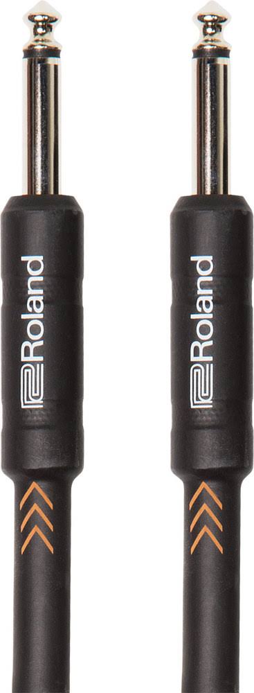 Roland RIC-B15 Black Series Instrument Cable 15ft/4.5m - Straight 1/4-Inch Connectors