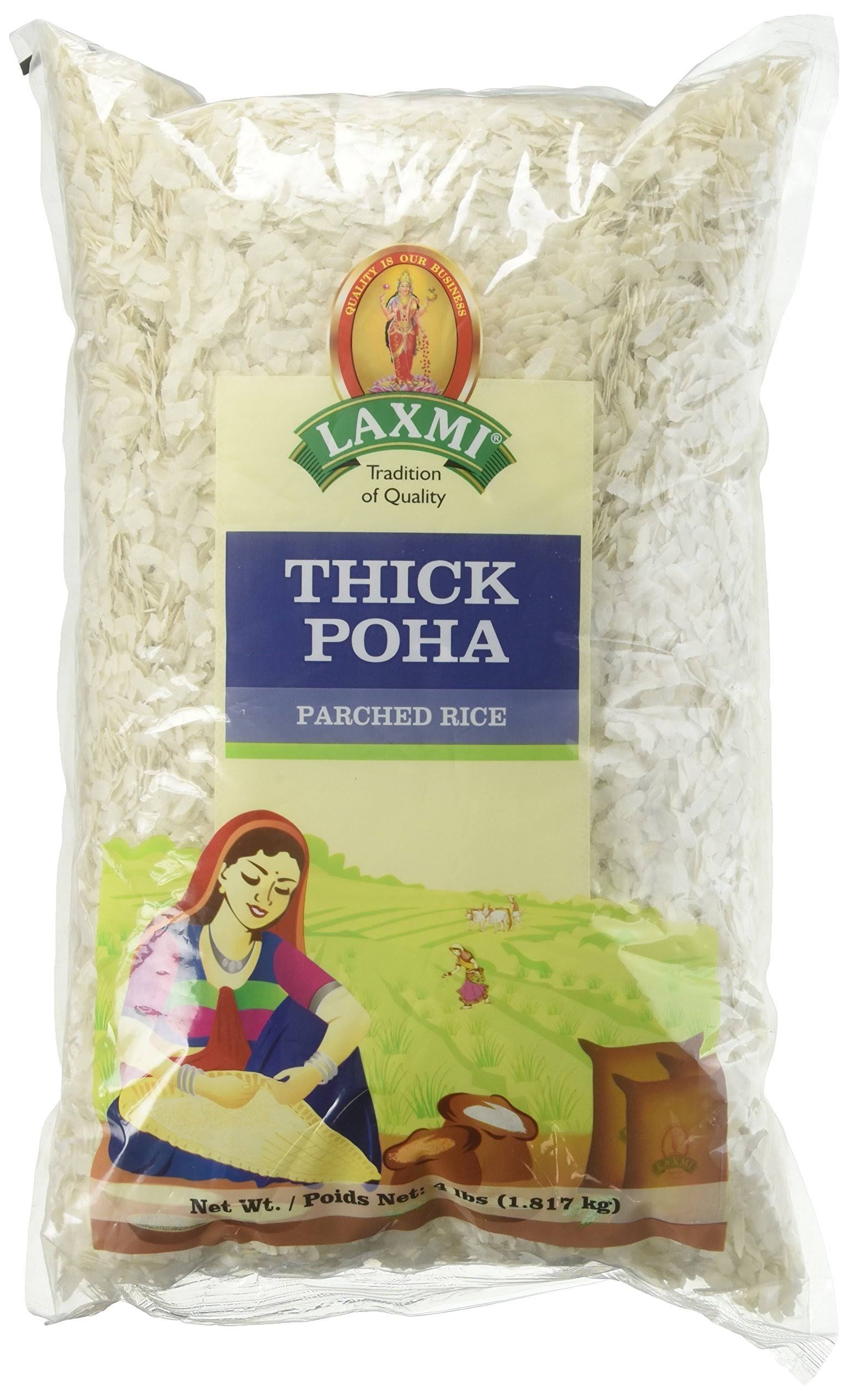 Laxmi Ready-to-Eat Flattened Thick Poha - 4lbs