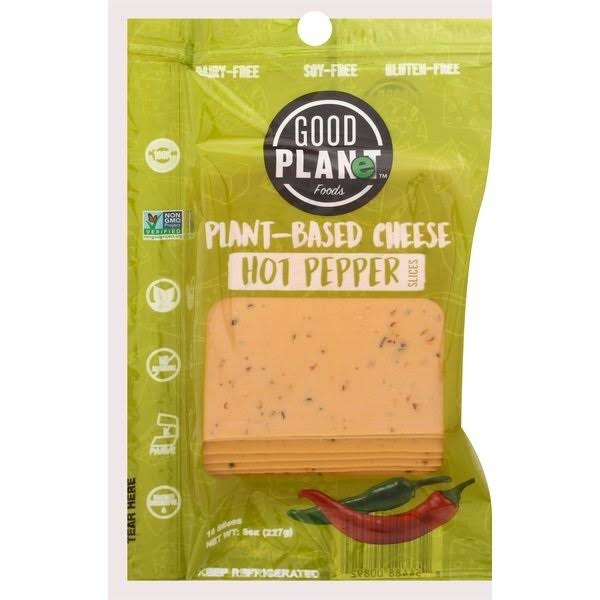 Good Planet Foods Cheese Slices, Hot Pepper - 10 slices, 8 oz