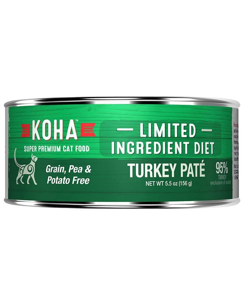 Koha Cat Limited Ingredient Diet Pate Turkey Cat Wet Food, 3-oz