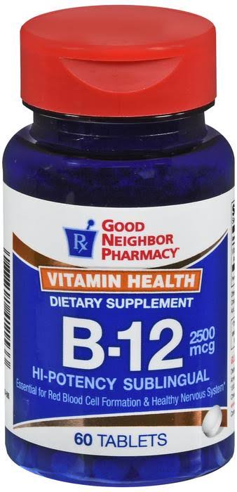 Gnp Vitamin B-12 Dietary Supplement 2500 mcg, 60 Tablets