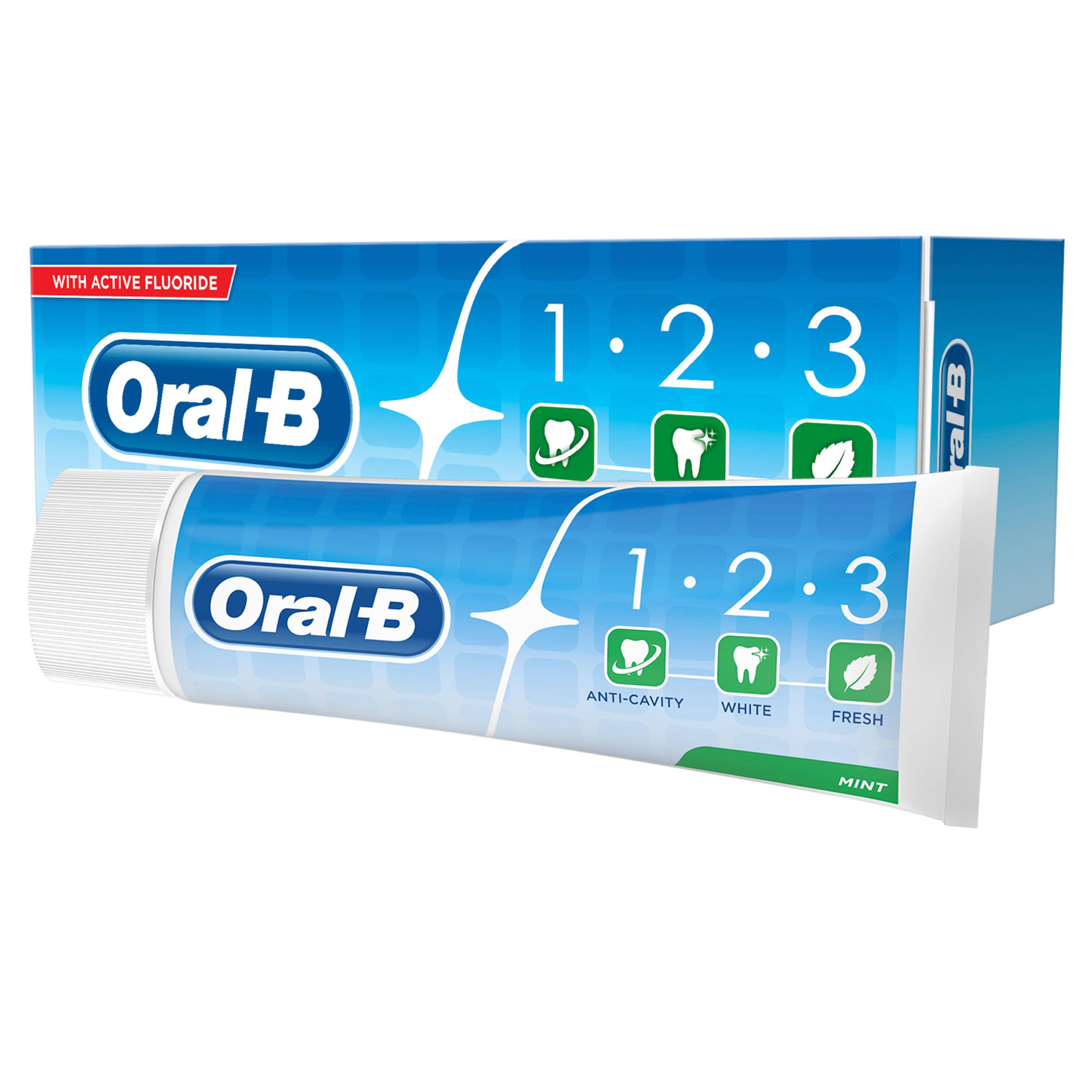 Oral B 123 Fresh Mint Toothpaste - 100ml
