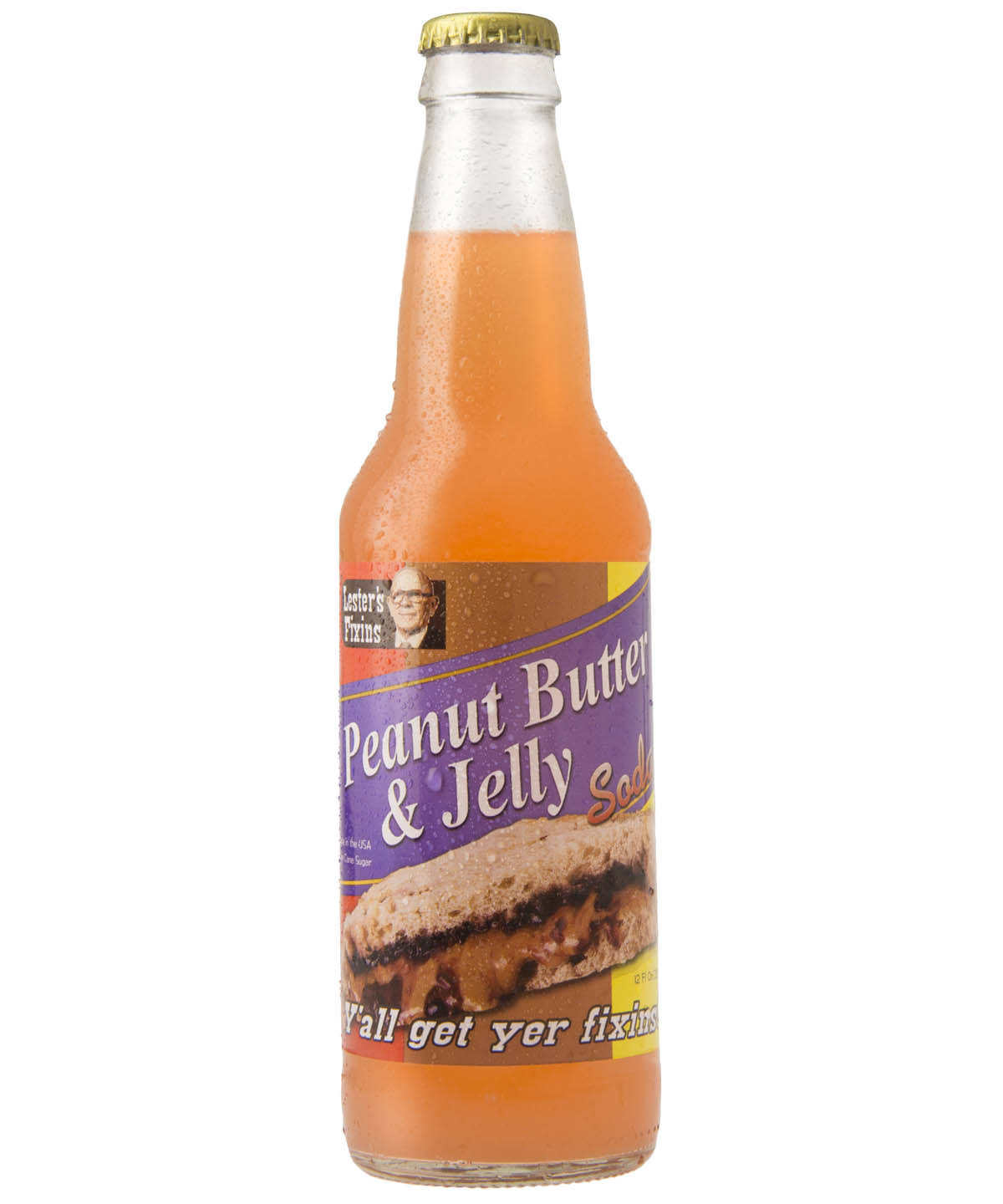Lesters Fixins Peanut Butter & Jelly Soda - 12 fl oz bottle
