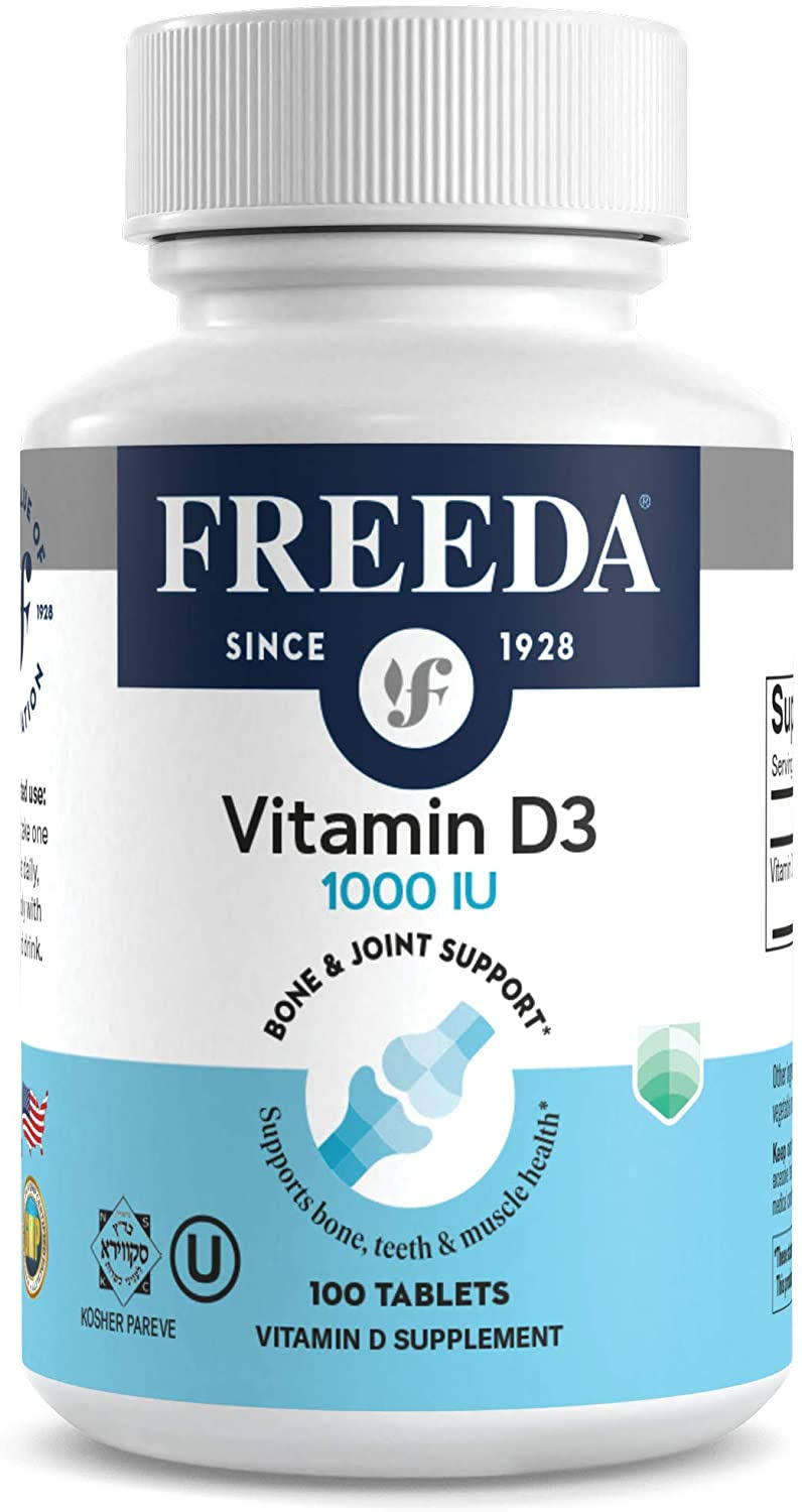 Freeda Vitamin D3 1000 IU - 100 Tablets