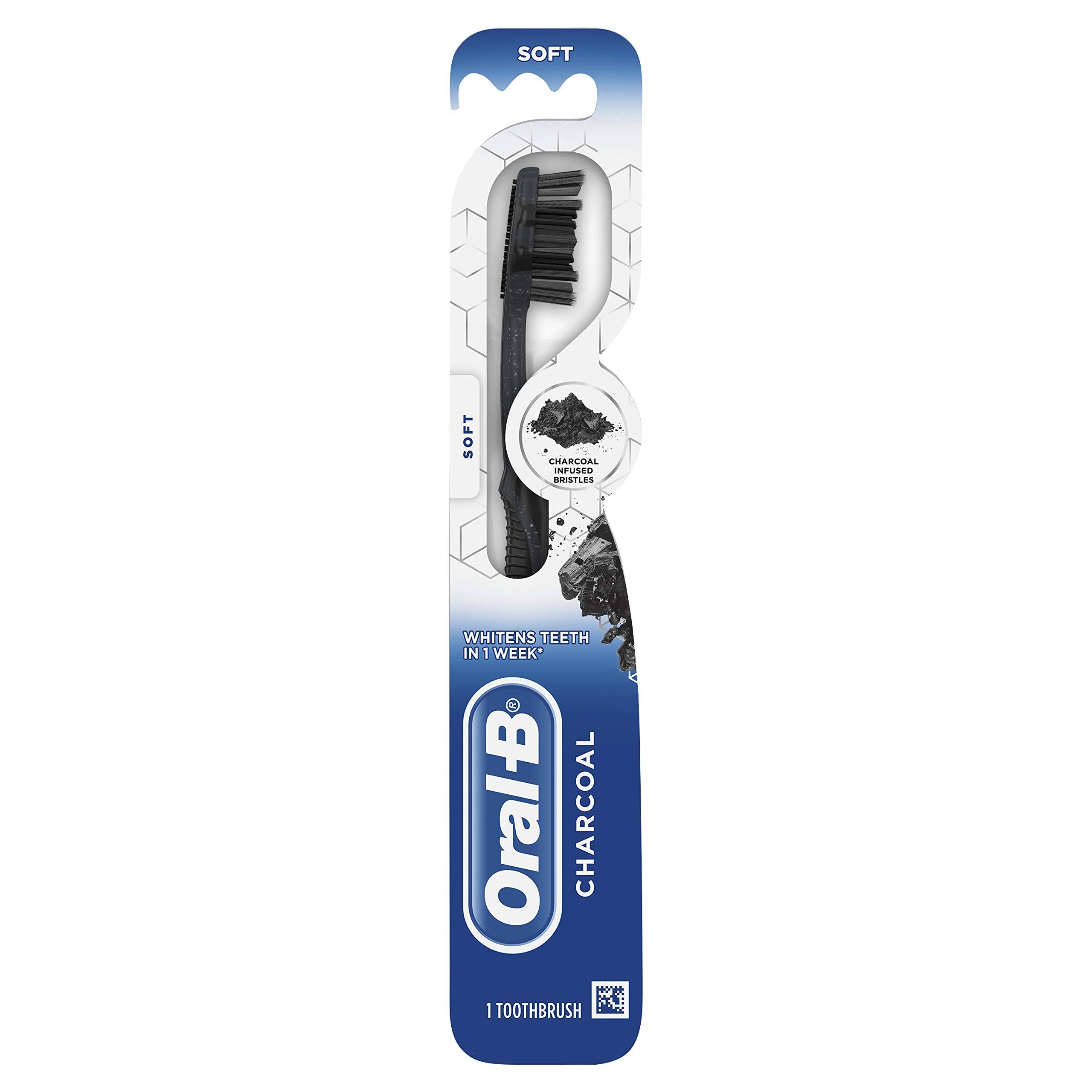 Oral B Toothbrush, Charcoal, Soft