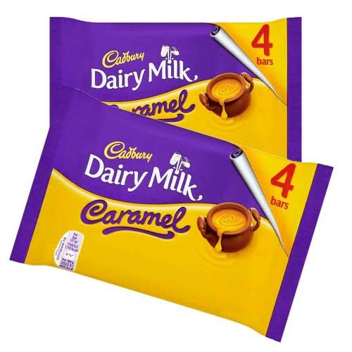 Cadbury Dairy Milk Caramel Chocolate Bar - 4 Pack