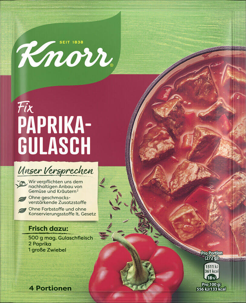 Knorr Fix Paprika Gulasch 48G