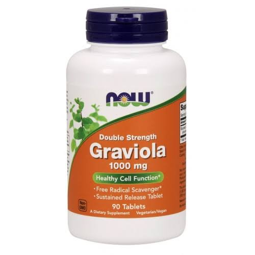 Now Double Strength Graviola Dietary Supplement - 1000mg, 90ct