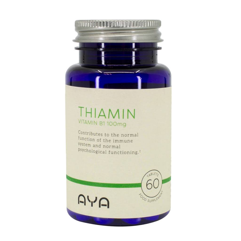 Aya Vitamin B1 Thiamin 100mg Tablets 60 Pack