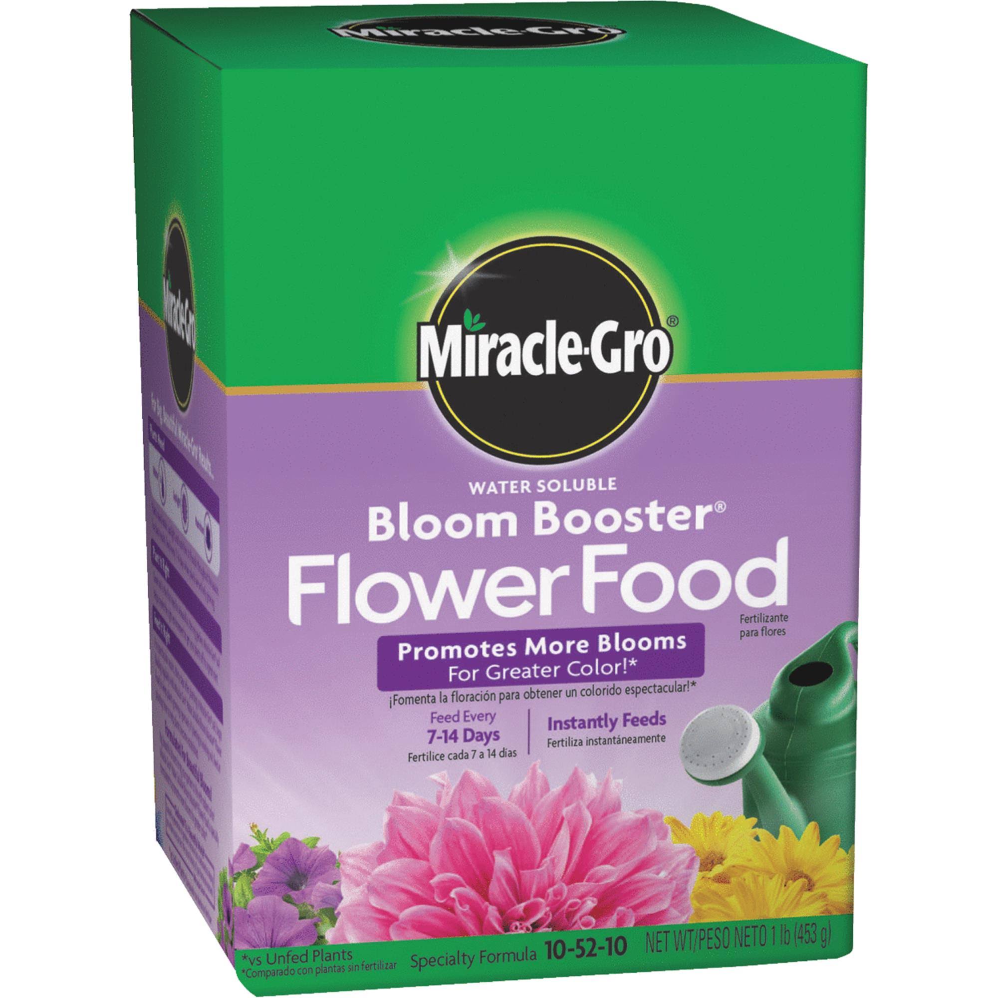 Miracle Gro Water Soluble Bloom Booster Flower Food - 1lb
