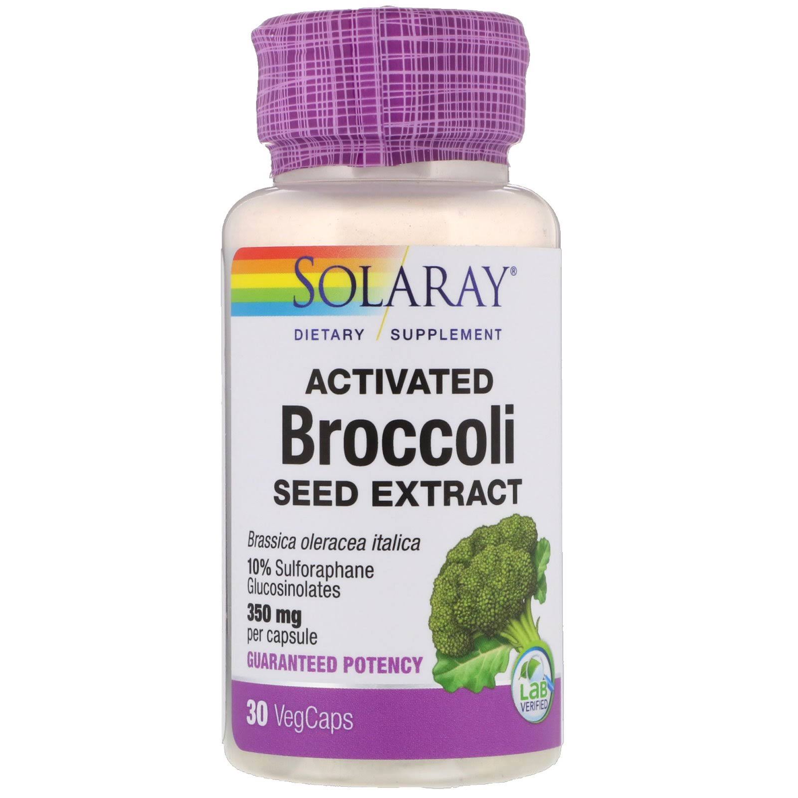 Solaray Activated Broccoli Seed Extract 350 MG 30 VegCaps