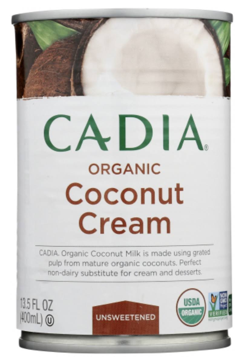 Cadia Coconut Cream, Organic, Unsweetened - 13.5 fl oz