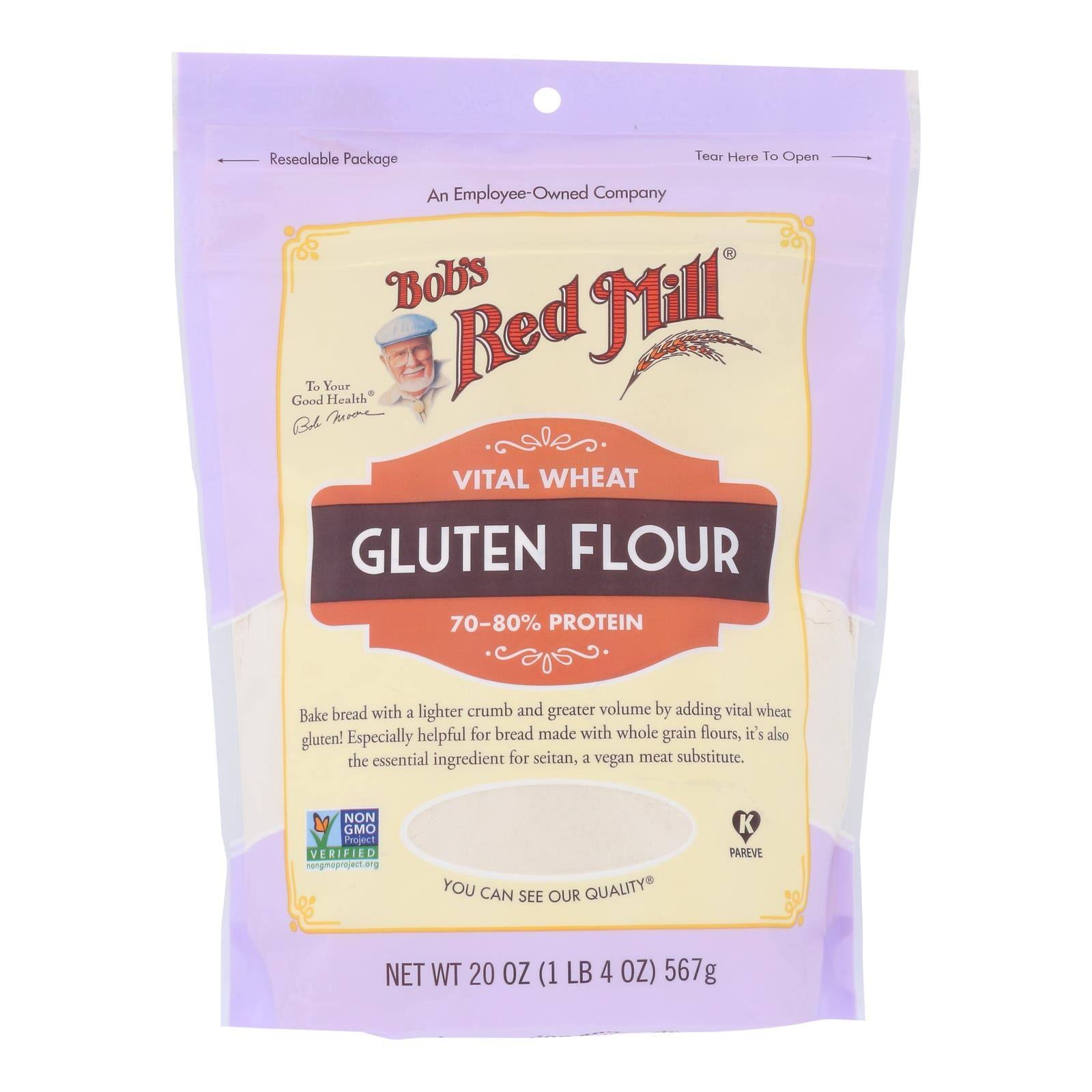 Bobs Red Mill Gluten Flour, Vital Wheat - 20 oz